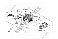 FILTRO DELL'ARIA per SYM GTS 125 EFI (LN12W1-F) (L2) 2012