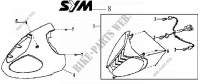 LUCE ANTERIORE per SYM SHARK 125 DUAL DISK (HS12W1-6) (K2-K4) 2003