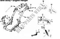 FRAME BODY   ENGINE HANGER per SYM FIDDLE III 200I (XA20W1-EU) (L6) 2016