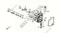 COPERCHIO CARTER POSTERIORE COMP. per SYM GTS 300I ABS (LN30W5-EU) (L4) 2014