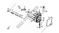 COPERCHIO CARTER POSTERIORE COMP. per SYM GTS 300I ABS (LN30W6-FR) (L3) 2013