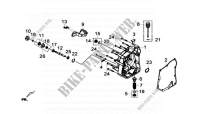 COPERCHIO CARTER POSTERIORE COMP. per SYM GTS 300I ABS (LN30W7H-EU) (L6) 2016