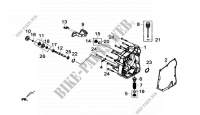 COPERCHIO CARTER POSTERIORE COMP. per SYM GTS 300I ABS SPORT (LN30WA-EU) (E4) (L7-M0) 2018